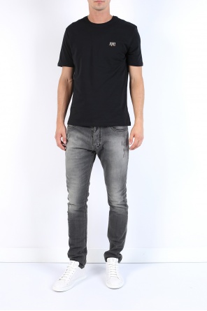 Embroidered logo t-shirt, zdjęcie 2 Embroidered logo t-shirt od Ami Alexandre Mattiussi